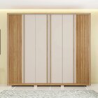 Guarda Roupa Casal Suburban Ripado 6 Portas 4 Gavetas E Pés E