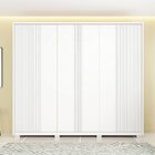 Guarda Roupa Casal Suburban Ripado 6 Portas 4 Gavetas E Pés E