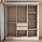 Guarda-roupa Casal Suíça 6 Portas 2 Gavetas 100% Mdf Branco -