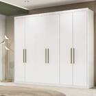 Guarda Roupa Casal Sumatra 6 Portas 3 Gavetas Branco Tana Dec