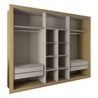 Guarda-roupa Casal Sunderland 2 Portas 4 Gavetas Com Espelho