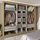 Guarda-roupa Casal Sunderland 2 Portas 4 Gavetas Com Espelho