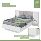 Guarda-roupa Casal Super Glass, Cômoda Urban E Cama Casal Sol