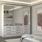 Guarda-roupa Casal Taylor Premium 3 Portas 9 Gavetas Com Espe