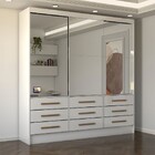 Guarda-roupa Casal Taylor Premium 3 Portas 9 Gavetas Com Espe
