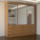 Guarda-roupa Casal Taylor Premium 3 Portas 9 Gavetas Com Espe