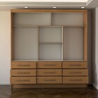 Guarda-roupa Casal Taylor Premium 3 Portas 9 Gavetas Com Espe