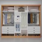 Guarda-roupa Casal Theo Esp 100%mdf 3 Pts 6 Gav Bom Pastor