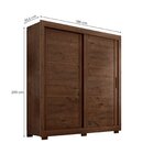Guarda Roupa Casal Titanium 2 Portas De Correr 4 Gavetas Jaca