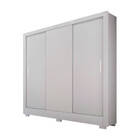 Guarda Roupa Casal Topazio 3 Portas 3 Gavetas Com 6 Pés Clic