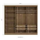 Guarda-roupa Casal Tormaline 5 Pt 4 Gv Nogueira E Verde Oliva