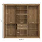 Guarda-roupa Casal Tormaline 6 Pt 2 Gv Nogueira E Verde