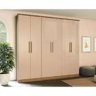 Guarda-roupa Casal Tormaline 6 Pt 4 Gv Nogueira E Macadamia