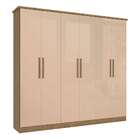 Guarda-roupa Casal Tormaline 6 Pt 4 Gv Nogueira E Macadamia