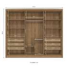 Guarda-roupa Casal Tormaline 6 Pt 6 Gv Nogueira E Macadamia