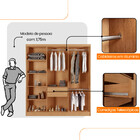 Guarda Roupa Casal Toronto 100 Mdf 6 Portas E 2 Gavetas Moder