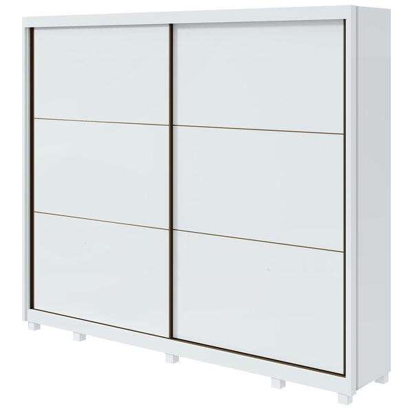 Guarda-roupa Casal Toronto 2 Portas 6 Gavetas Branco