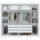 Guarda-roupa Casal Toronto 2 Portas 6 Gavetas Branco