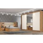 Guarda-roupa Casal Toronto 3 Portas 6 Gavetas Braúna - Europa