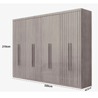 Guarda Roupa Casal Toronto Mdf 8 Portas E 4 Gavetas Moderna M