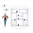 Guarda Roupa Casal Trianon 2 Portas De Correr 4 Gavetas Cinam