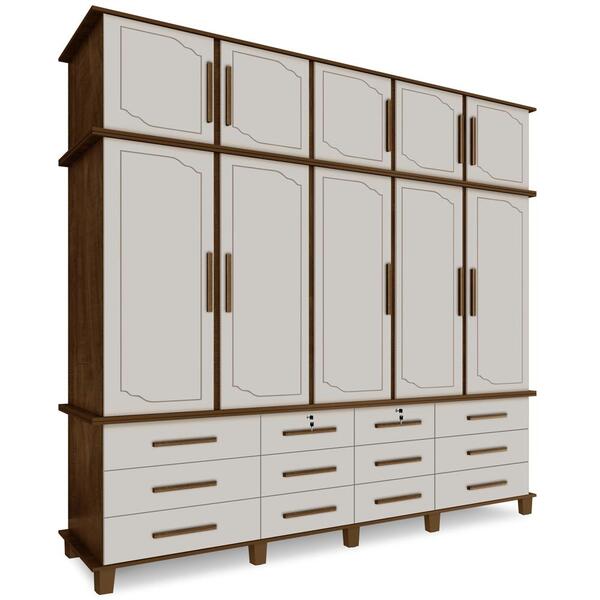 Guarda Roupa Casal Triplex 10 Portas 00100100 Lpa