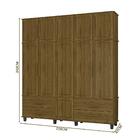 Guarda-roupa Casal Triplex 11 Portas 4 Gavetas House Imbuia