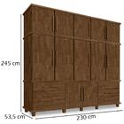 Guarda Roupa Casal Triplex 12 Portas 00103500 Lpa