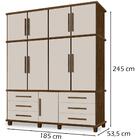 Guarda Roupa Casal Triplex 9 Portas 00103500 Lpa