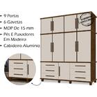 Guarda Roupa Casal Triplex 9 Portas 00103500 Lpa