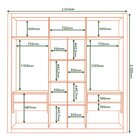 Guarda-roupa Casal Tripoli 2 Portas 4 Gavetas Castanho Usinado