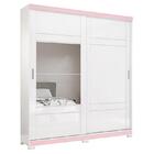 Guarda Roupa Casal Turin 2 Portas De Correr Com Espelho - Móv