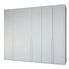 Guarda-roupa Casal Únique 6 Portas 5 Gavetas Branco