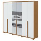 Guarda-roupa Casal Unique 6 Portas 5 Gavetas Com Espelho Amên