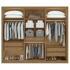 Guarda Roupa Casal Únique 6 Portas E 5 Gavetas Com Pés - Móve