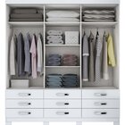 Guarda Roupa Casal Uran D162 3 Portas De Correr E 9 Gavetas H