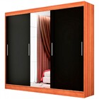 Guarda-roupa Casal Urubici 3 Portas 2 Gavetas Com Espelho Nat