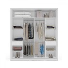 Guarda-roupa Casal Valência 2 Portas 2 Gavetas Branco/azul -