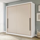 Guarda-roupa Casal Valência 2 Portas 2 Gavetas Branco/creme -