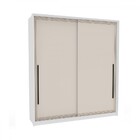 Guarda-roupa Casal Valência 2 Portas 2 Gavetas Branco/creme -