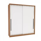 Guarda-roupa Casal Valência 2 Portas 2 Gavetas Freijó/branco
