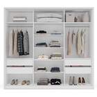 Guarda-roupa Casal Valência 3 Portas 4 Gavetas Branco/creme -