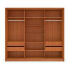 Guarda-roupa Casal Valência 3 Portas 4 Gavetas Com Espelho Fr