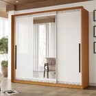 Guarda-roupa Casal Valência 3 Portas 4 Gavetas Com Espelho Fr