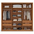 Guarda-roupa Casal Valência 3 Portas 4 Gavetas Com Espelho Fr