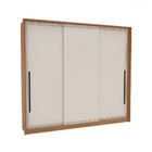 Guarda-roupa Casal Valência 3 Portas 4 Gavetas Freijó/creme -