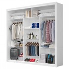 Guarda-roupa Casal Valencia 3 Portas Com Espelho Branco - Car