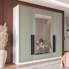 Guarda-roupa Casal Valência 4 Portas 4 Gavetas Com Espelho Br