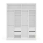 Guarda-roupa Casal Valência 4 Portas 4 Gavetas Com Espelho Br