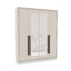 Guarda-roupa Casal Valência 4 Portas 4 Gavetas Com Espelho Br